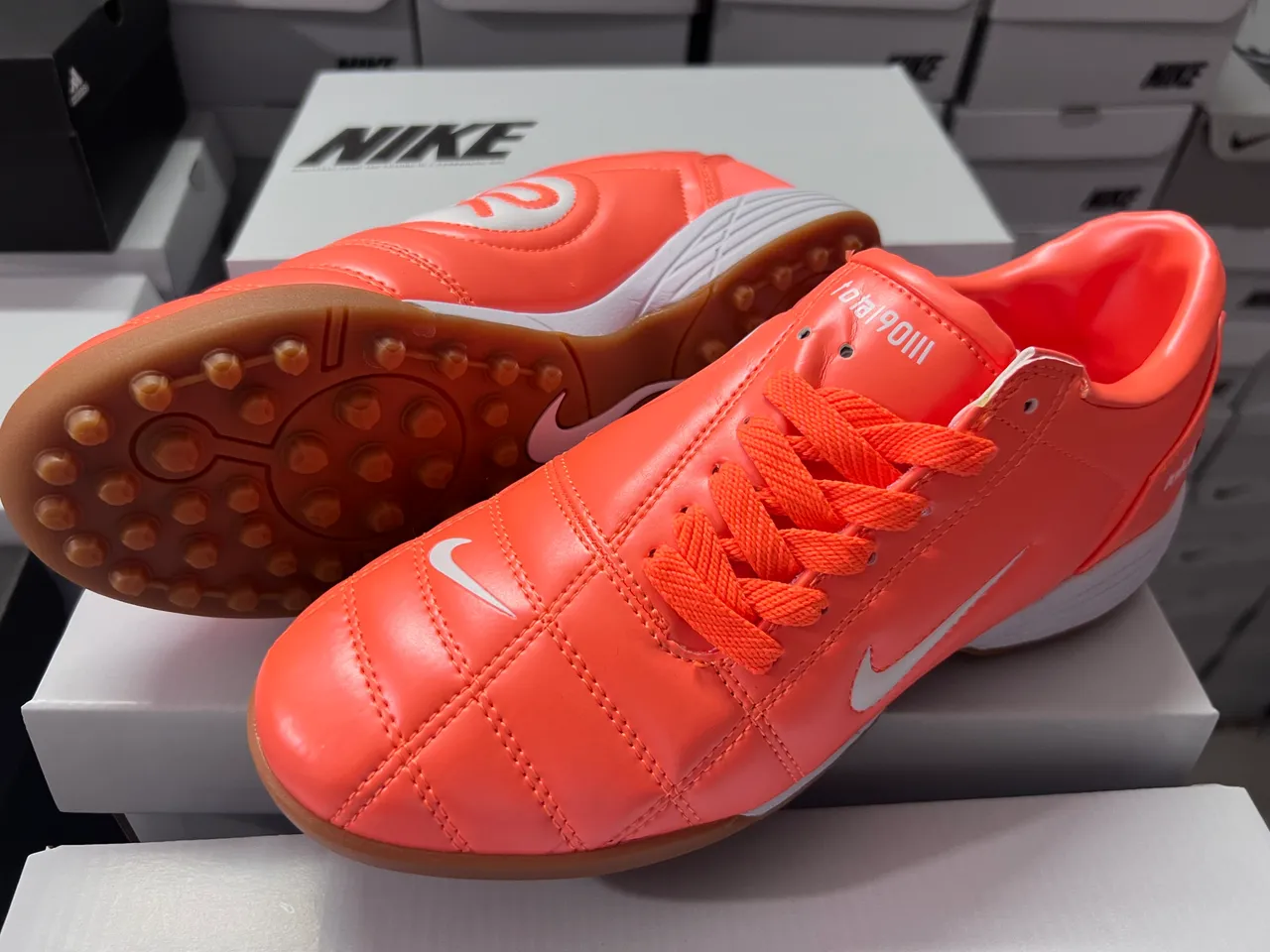 Nike Total90 III Orange Turf Soccer Shoes 10