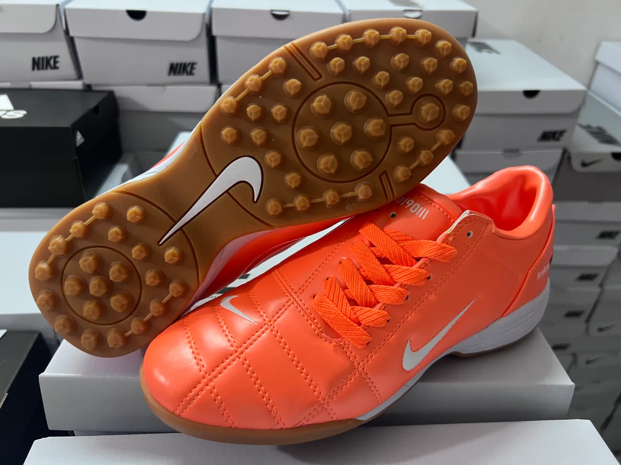 Nike Total90 III Orange Turf Soccer Shoes 11