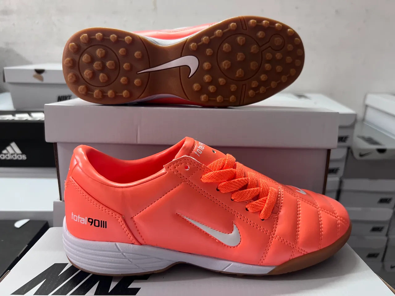 Nike Total90 III Orange Turf Soccer Shoes 12