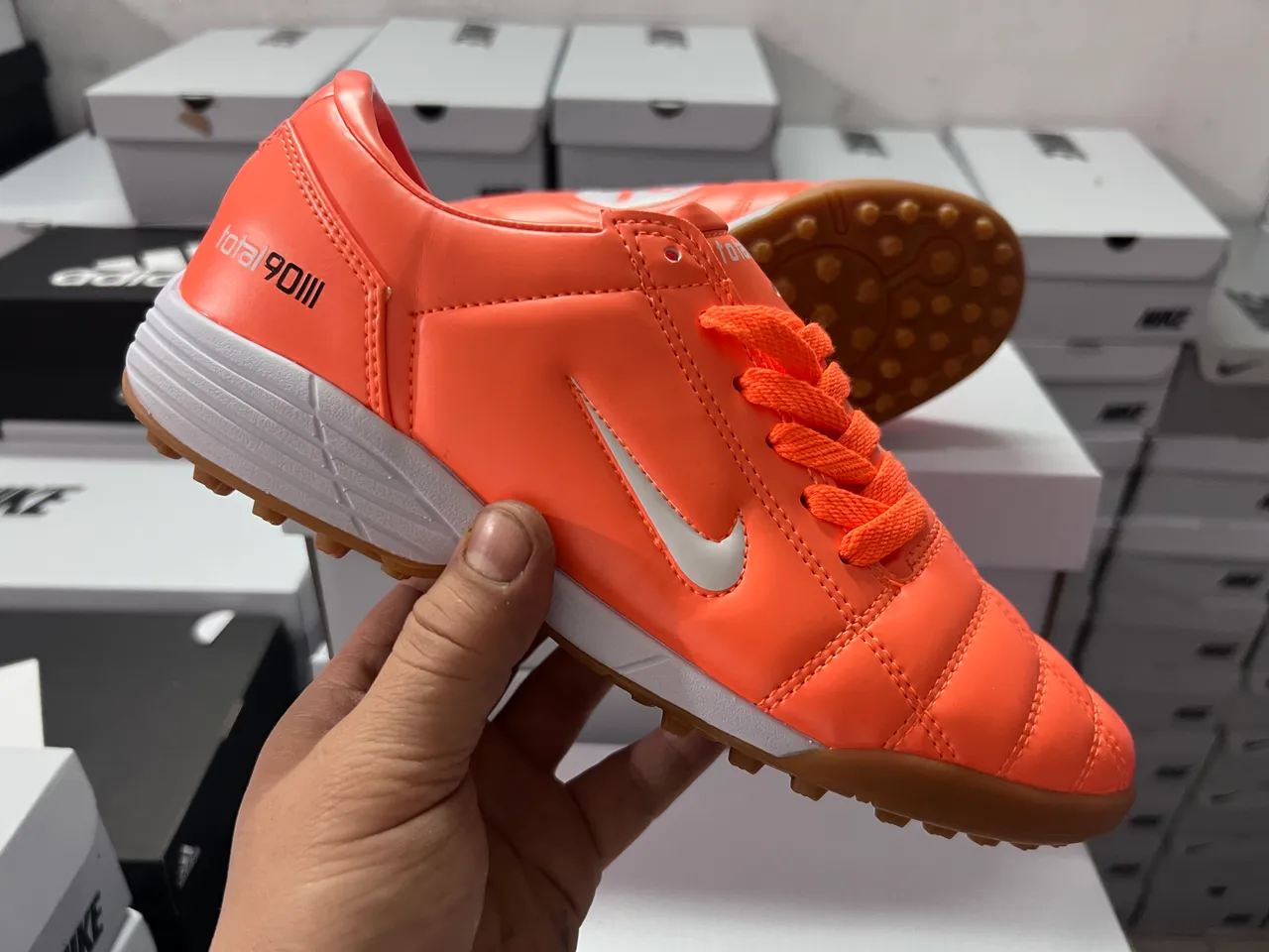 Nike Total90 III Orange Turf Soccer Shoes 13