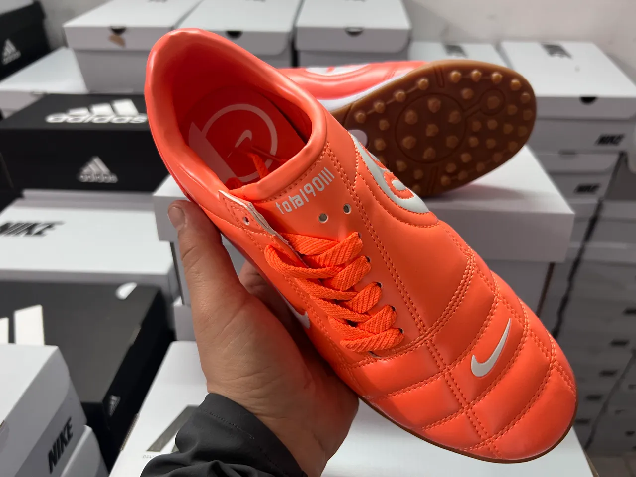 Nike Total90 III Orange Turf Soccer Shoes 14