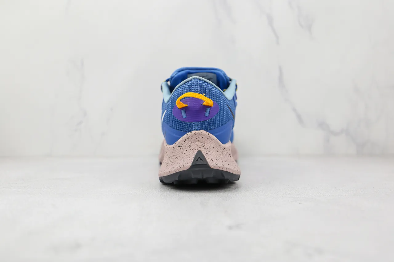 Nike Trail Tênis de Running Azul Bege Malla Engineered Espuma Speckled Midsole 2