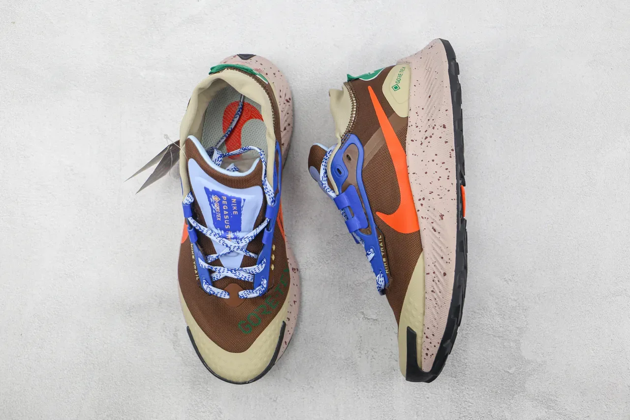 Nike Trail Brown Orange Silhouette GORE-TEX Imperméables Chaussures de Course 3