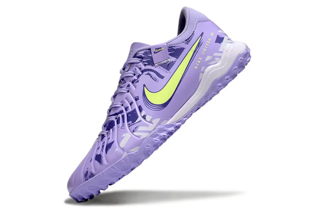 Nike United 001 Lavande et Lime Turf Chaussures de football 3