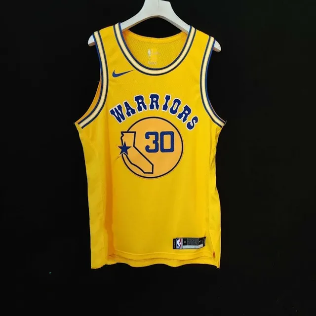 Nike Warriors Player Edition Yellow Jersey 2