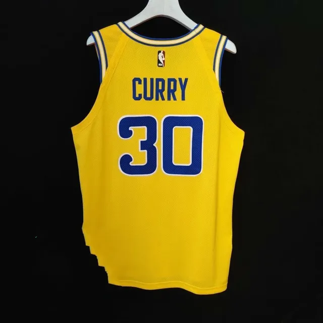 Nike Warriors Player Edition Yellow Jersey 3