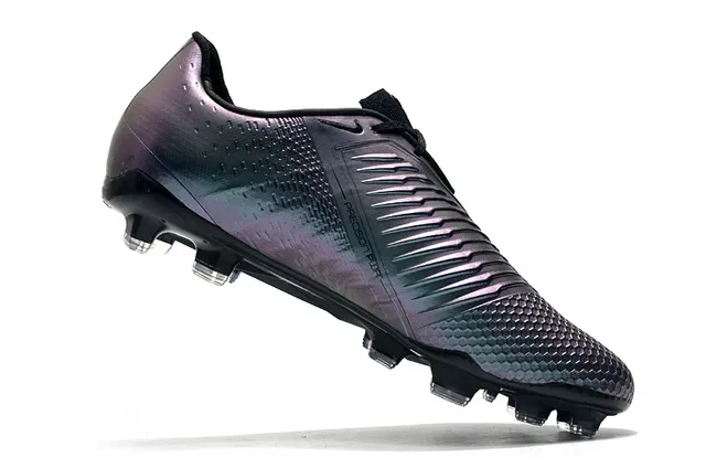 Nike Blanc Noir Bottines Basses avec Lacets Asymétriques pour Sol Firme Chaussures de Football 2