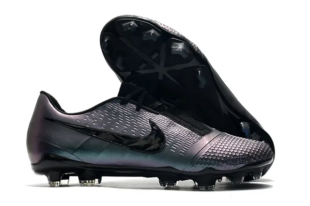 Nike Blanc Noir Bottines Basses avec Lacets Asymétriques pour Sol Firme Chaussures de Football 6