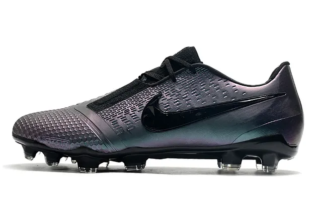 Nike Blanc Noir Bottines Basses avec Lacets Asymétriques pour Sol Firme Chaussures de Football 8