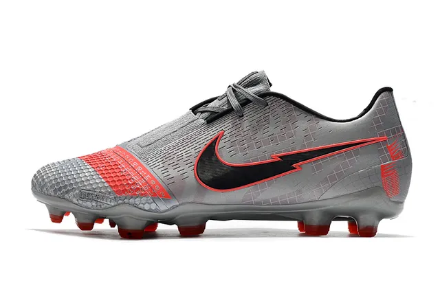 Nike Blanc Noir Bottines Basses avec Lacets Asymétriques pour Sol Firme Chaussures de Football 15