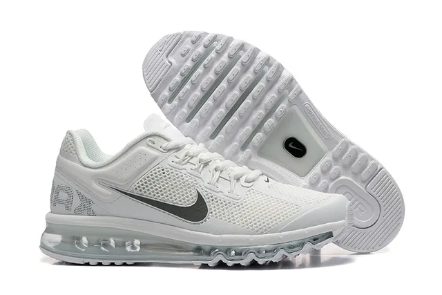 Nike White Black Mesh Upper Visible Air Cushioning Lifestyle Sneakers 6