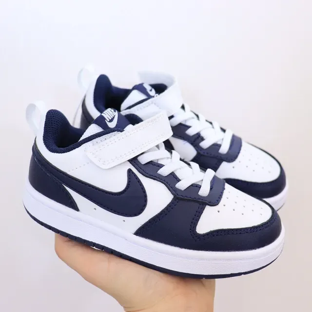 Nike White Blue Low-Top Laceless Lifestyle Sneakers 19
