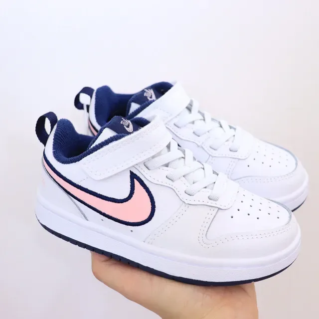 Nike White Blue Low-Top Laceless Lifestyle Sneakers 22