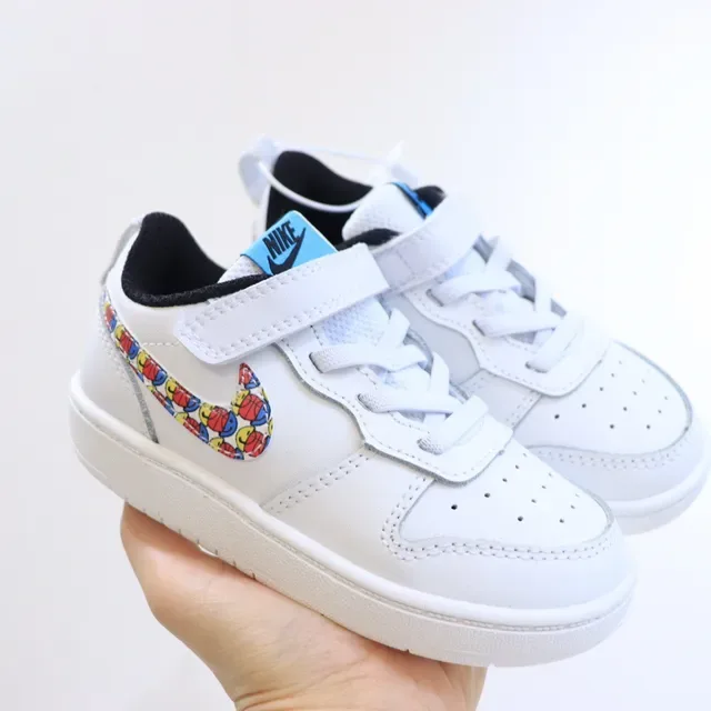 Nike White Blue Low-Top Laceless Lifestyle Sneakers 24