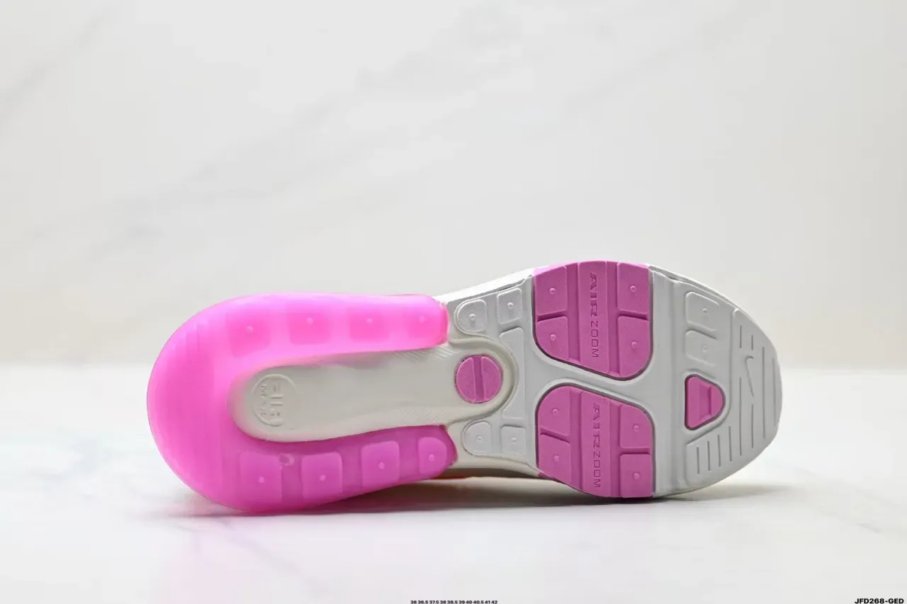 Nike White Pink Mesh Upper Translucent Heel Unit Lifestyle Sneakers 3