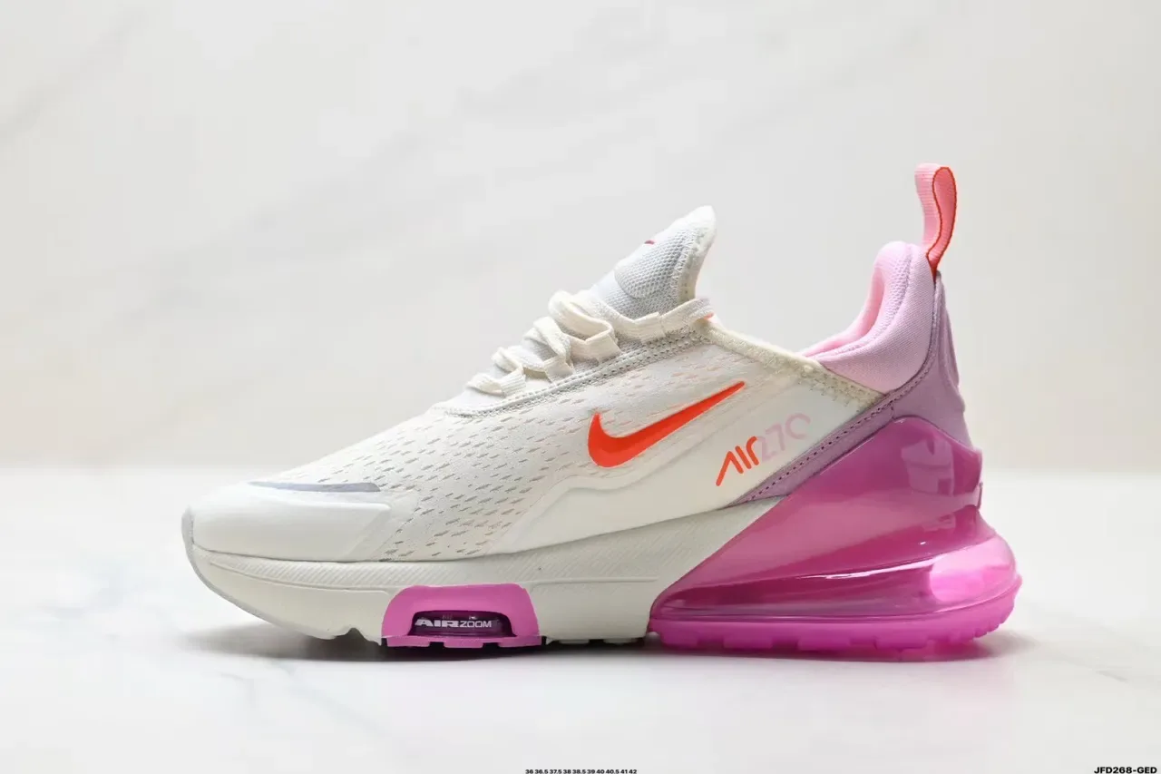 Nike White Pink Mesh Upper Translucent Heel Unit Lifestyle Sneakers 8