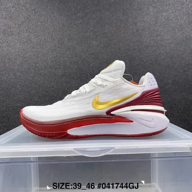Nike White Red Gold Performance Sneaker 2