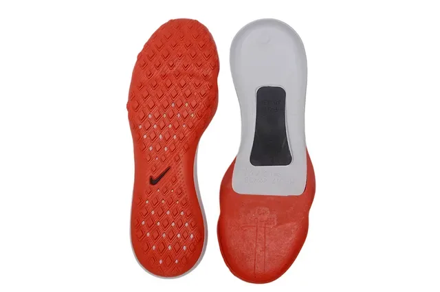 Nike Zapatos de Fútbol Blancos y Rojos Low-Cut Knit Upper para Turf 2