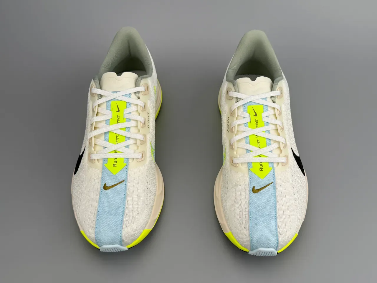 Nike Chaussures Running Blanc et Jaune Maille ZoomX Semelle Intermédiaire 9
