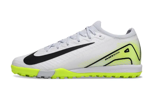 Nike zapatillas de fútbol para césped blanco amarillo low-cut con upper de knit y cordones asimétricos 6