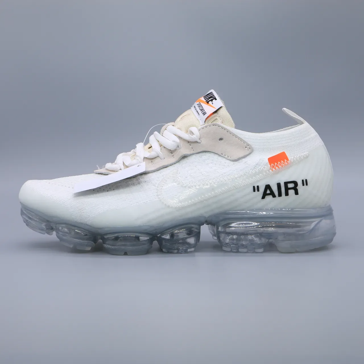 Nike x Off-White Air VaporMax White Orange Lifestyle Sneakers 6