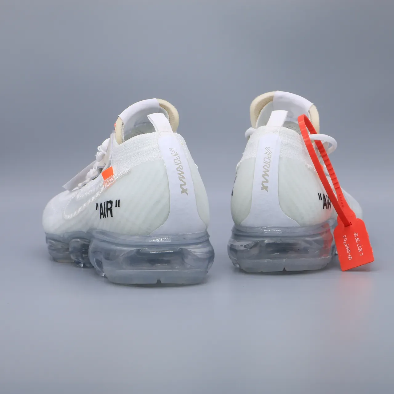 Nike x Off-White Air VaporMax White Orange Lifestyle Sneakers 7