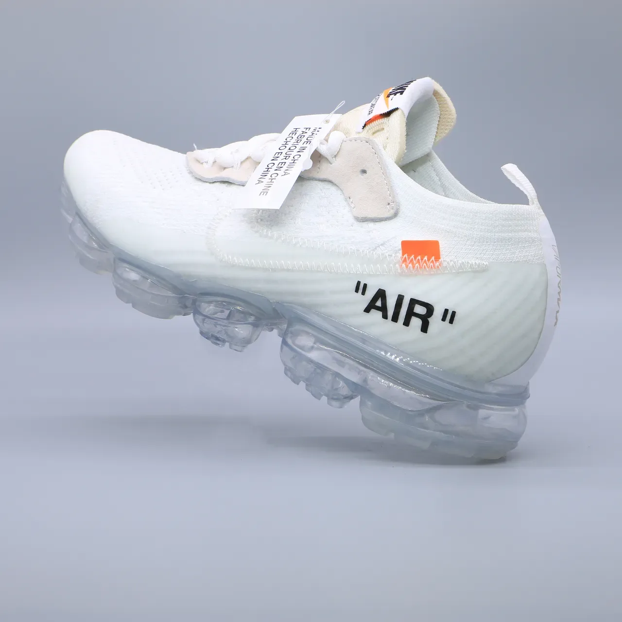 Nike x Off-White Air VaporMax White Orange Lifestyle Sneakers 8