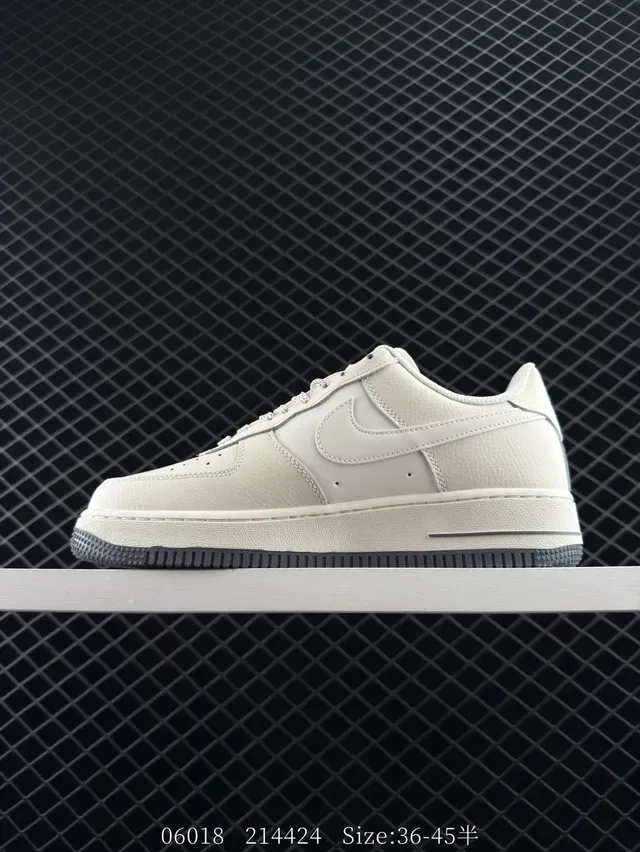 Nike x Supreme x The North Face Air Force 1 Beige Gray Lifestyle Sneakers 6