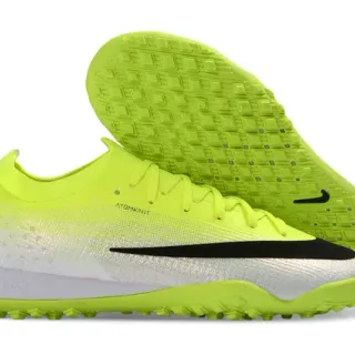 Nike Yellow Black Atomknit Knit Upper Low-Cut Collar Turf Soccer Shoes