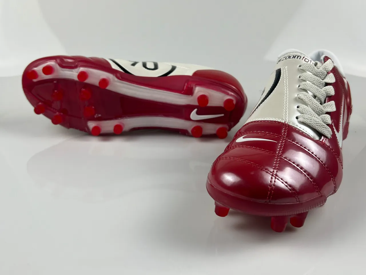 Nike Zoom Air Red Glossy Firm-Ground Soccer Shoes 9