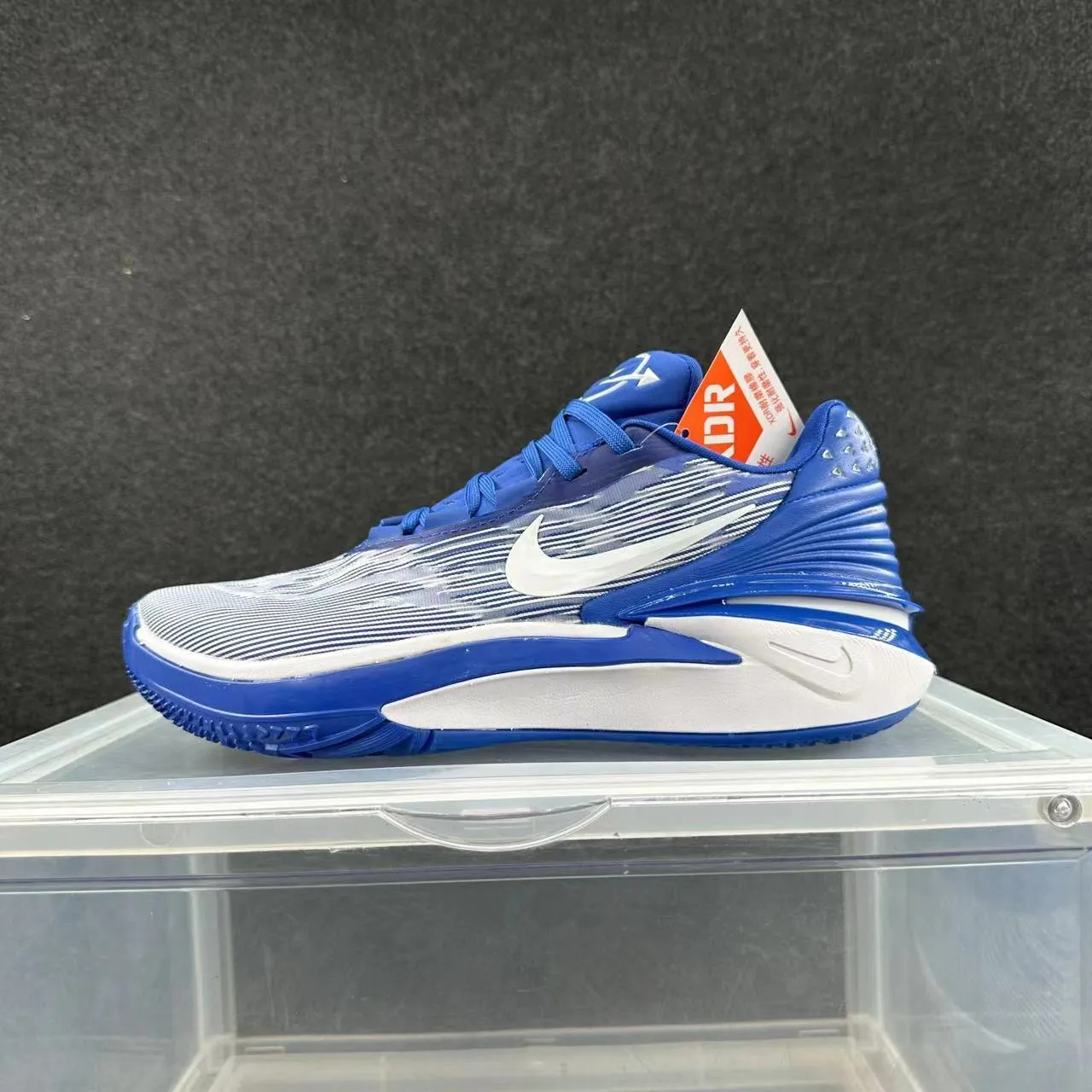 Nike Zoom Freak Blue White Low-Top Silhouette Layered Synthetic Mesh Upper Basketball Shoes 2