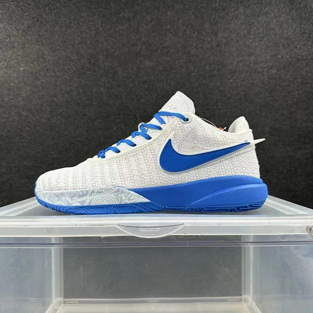 Nike Zoom Freak White Blue Knit Midfoot Strap Basketball Shoes 2