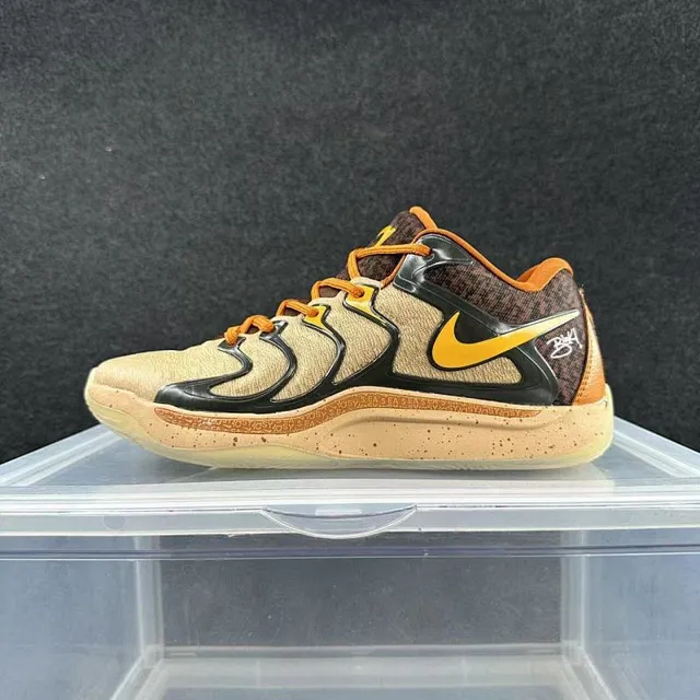 Nike Zoom Kobe IV Beige Black Orange Yellow Basketball Shoes 2