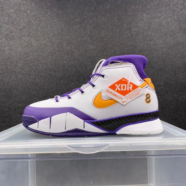 Nike Zoom Kobe IV White Purple Orange Basketball Shoes 2