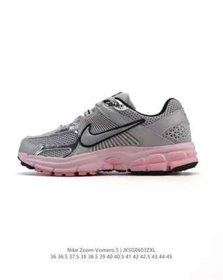 Nike Zoom Vomero 5 Gray Pink Running Shoes 2