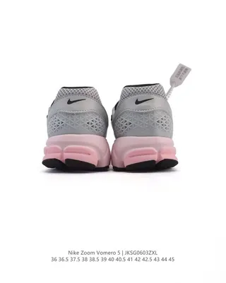 Nike Zoom Vomero 5 Gray Pink Running Shoes 3