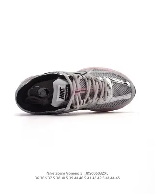 Nike Zoom Vomero 5 Gray Pink Running Shoes 4