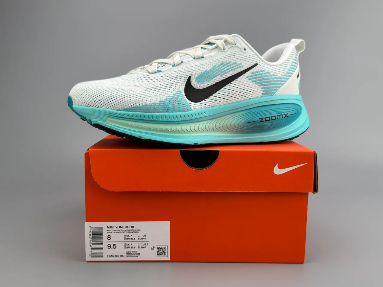 Nike ZoomX Invincible Run White Blue Engineered Knit Upper Full-Length Midsole Running Shoes 4