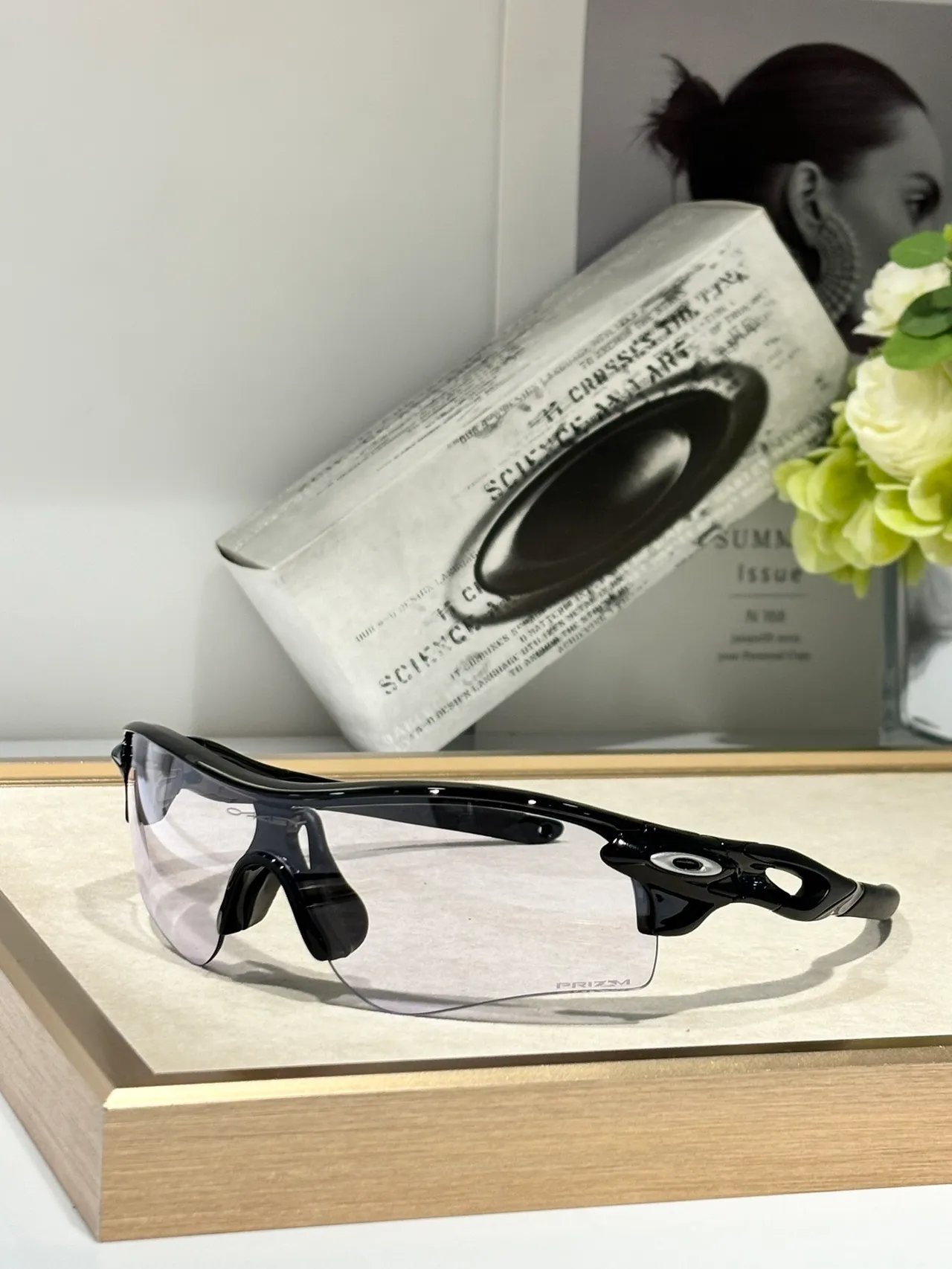 Oakley Radar Photochromic White Black Sunglasses 4