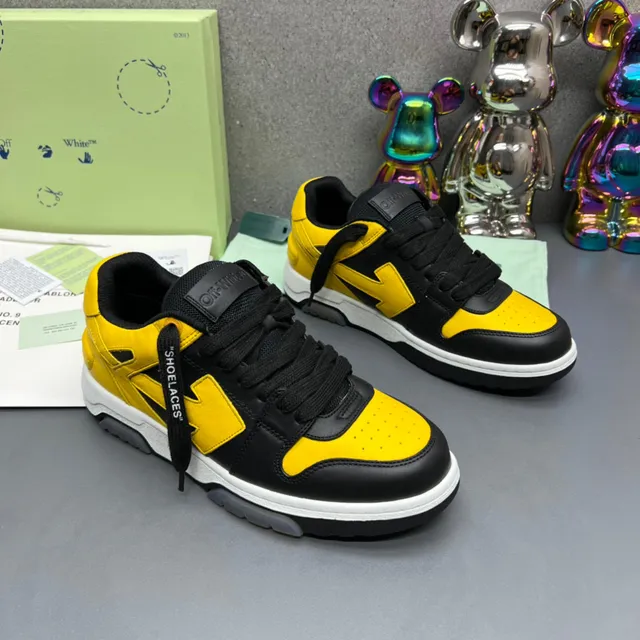 Off-White Arrow Sneaker Black Yellow Lifestyle Sneakers 6