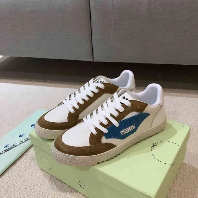 Off-White Couple Fund Beige baskets lifestyle basses à semelle cupsole 3