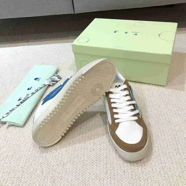 Off-White Couple Fund Beige baskets lifestyle basses à semelle cupsole 4