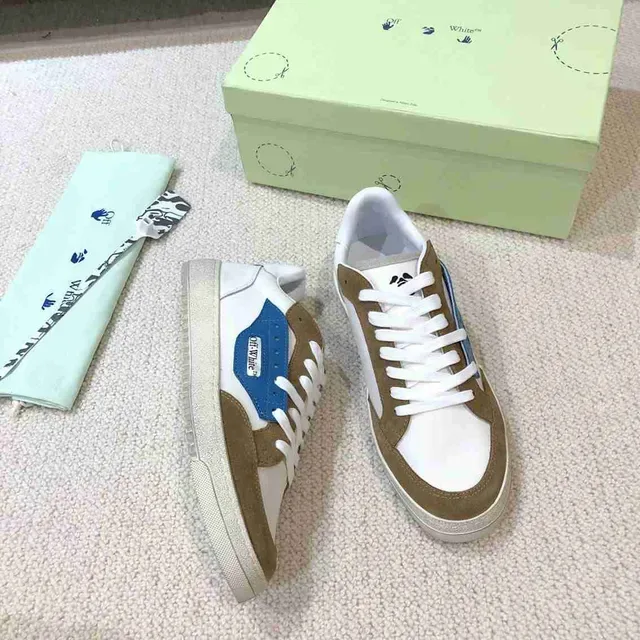 Off-White Couple Fund Beige baskets lifestyle basses à semelle cupsole 5
