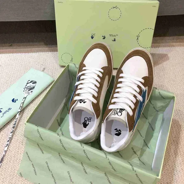 Off-White Couple Fund Beige baskets lifestyle basses à semelle cupsole 7