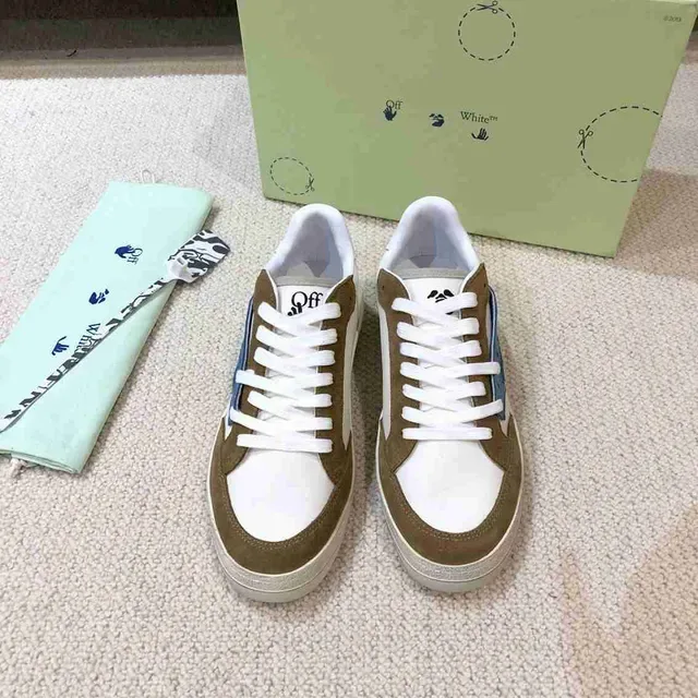 Off-White Couple Fund Beige baskets lifestyle basses à semelle cupsole 8