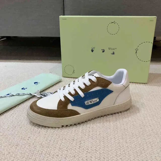 Off-White Couple Fund Beige baskets lifestyle basses à semelle cupsole 9
