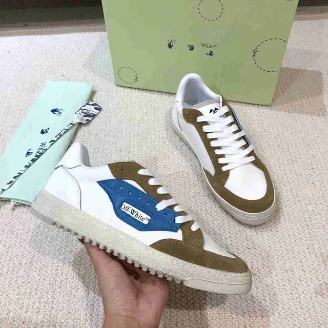 Off-White Couple Fund Beige baskets lifestyle basses à semelle cupsole 10