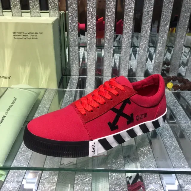 Off-White Industrial Low Red Black White Lifestyle Sneakers 5