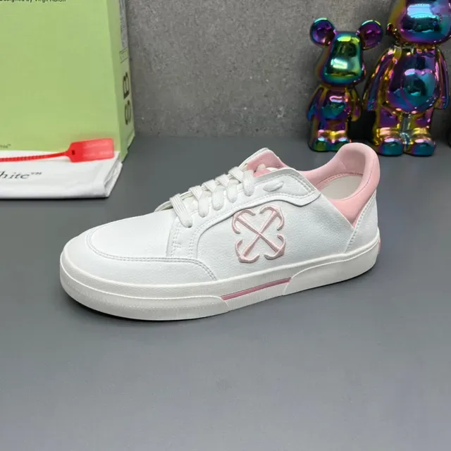 Off-White Chaussures Lifestyle Rose Basse Cuir 6
