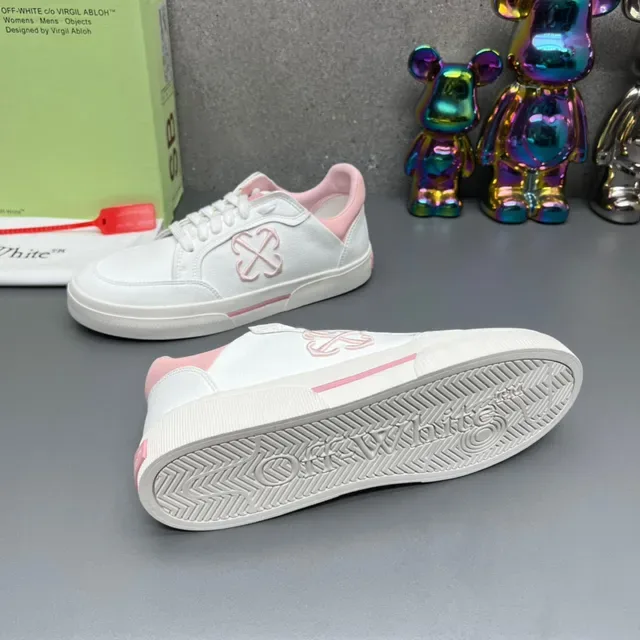 Off-White Chaussures Lifestyle Rose Basse Cuir 8